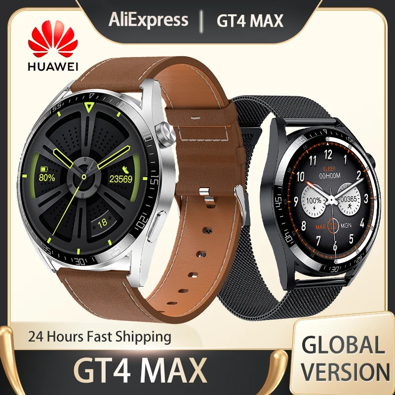 HUAWEI GT4 Max Relógio Inteligente Homens HD Tela Cheia BluetoothCall ...
