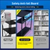 L-Shape Gaming Desk with Drawers, Carbon Fiber Computer Desk with Monitor Arm, Gaming Desk for Home Office Desks 6