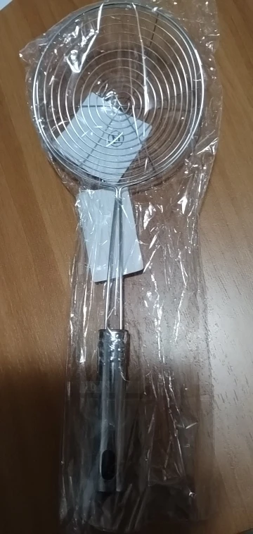 3 Size Set Stainless Steel Colander Household Noodle Dumpling Hot Pot Filter Screen Pearl Line Drain Large Fried Strainer photo review