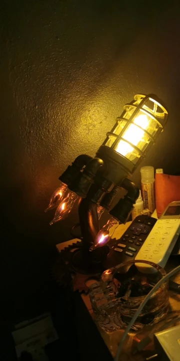 Rocket Night Light Vintage Steampunk Rocket photo review