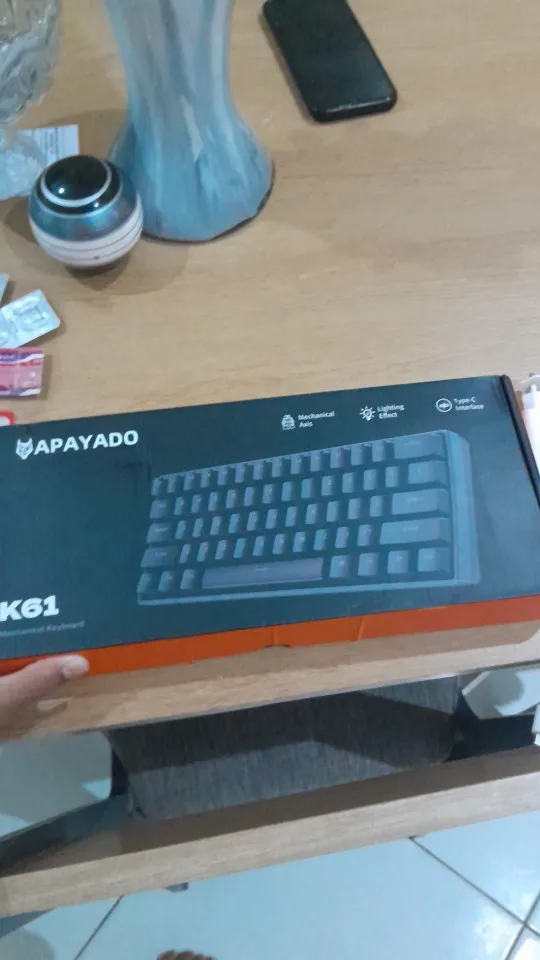 APAYADO K61 60% Wired Mini Mechanical Keyboard RGB photo review
