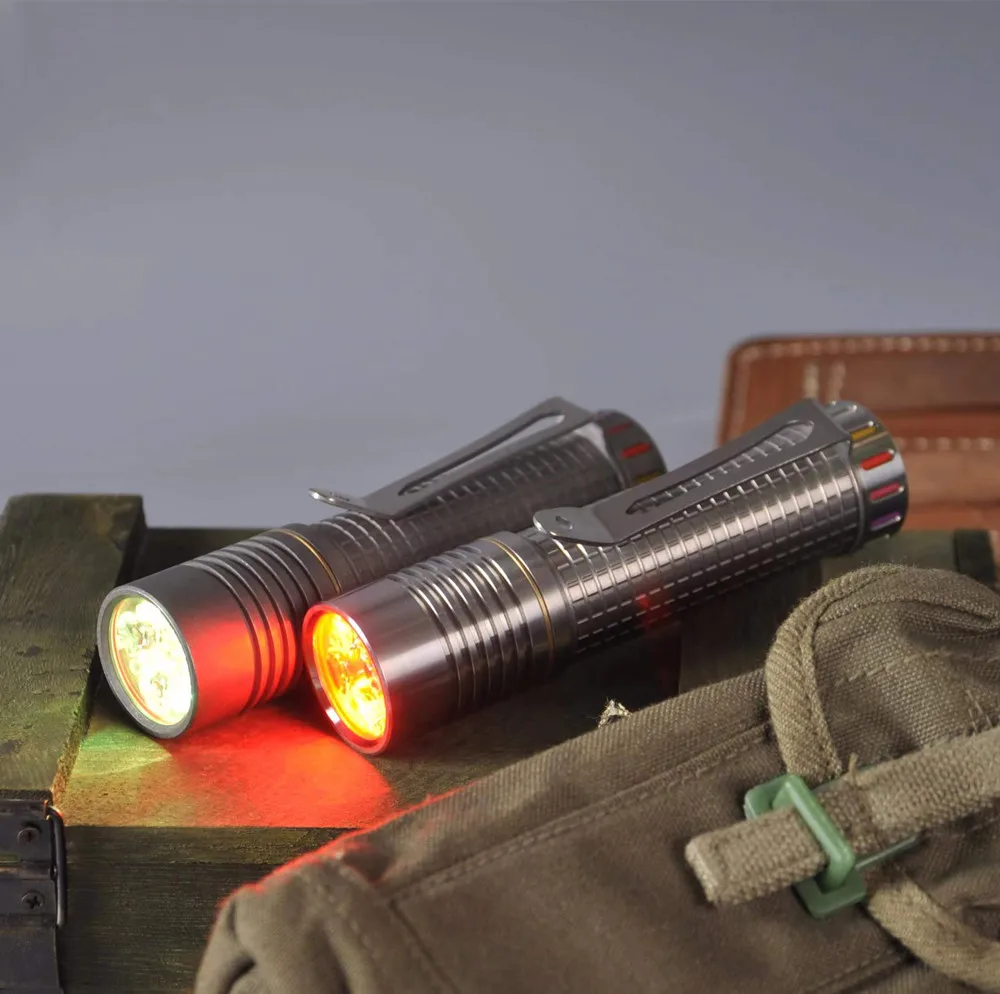 21700 Battery RGB Colorful Flashlight 4000 Lumens Super Bright EDC