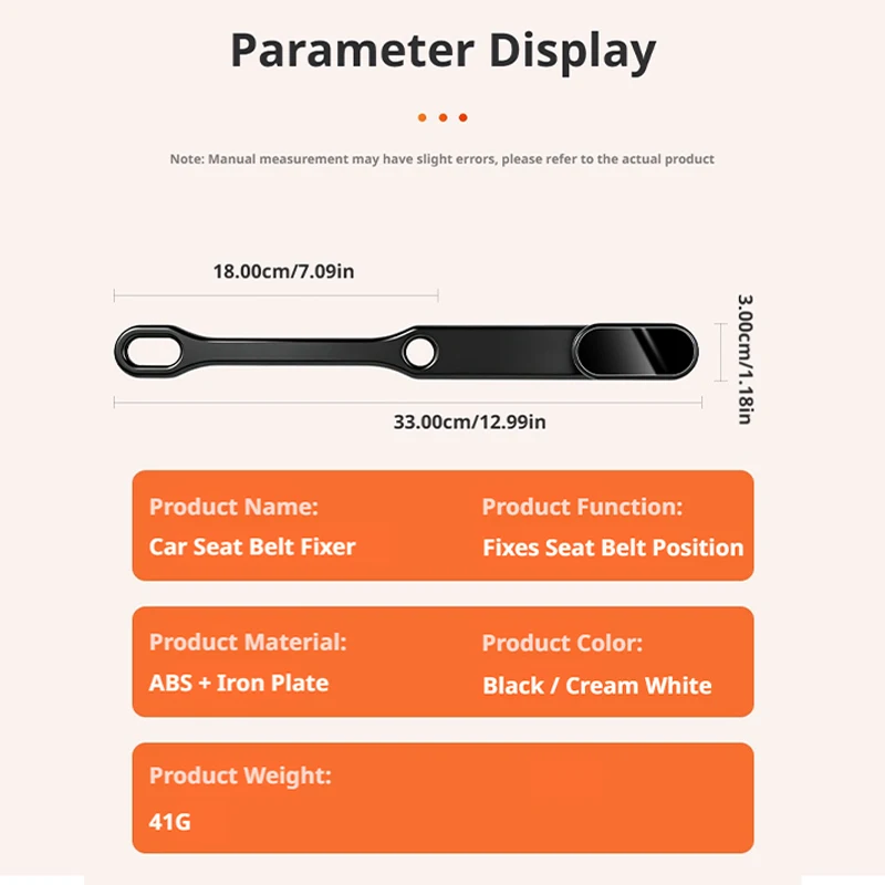 SEAMETAL Car Seat Belt Holder Headrest Seat Belt Fastener Mount Backseat Seatbelt Guide Reduce Noise Relieve Shoulder Friction 6