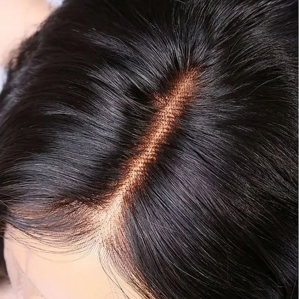 바디 웨이브 레이스 클로저, 미리 뽑은 인모, 스트레이트 투명 레이스 클로저,  머리, 브라질 최고 레이스 클로저, 6x6