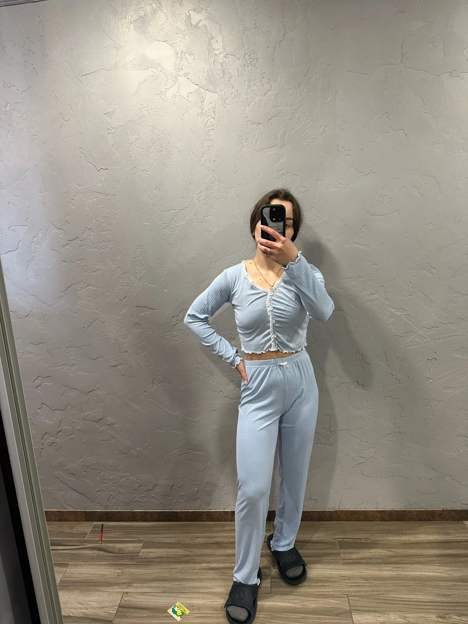 Luxurious Autumn Winter Pajamas Set for Elegant Comfort photo review