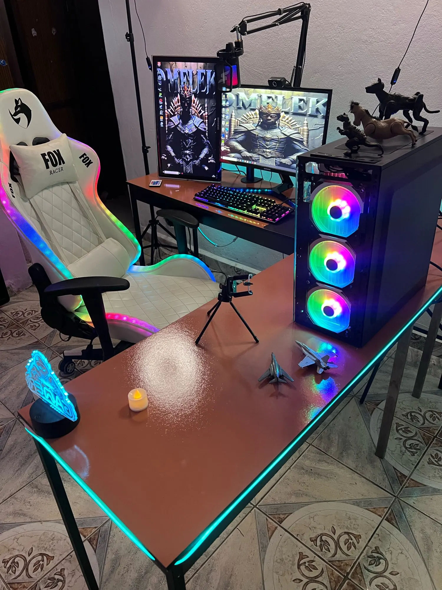 Fita Neon Led 5m 12v Flexível Alto Brilho Rgb Com Controle photo review