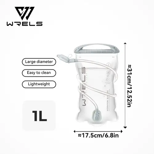 WRELS  1.5L/2L/2.5L/3L TPU Hydration Bladder BPA Free Water Reservoir Water Bag for Running Cycling Hiking Water Storage Bag - Image 10