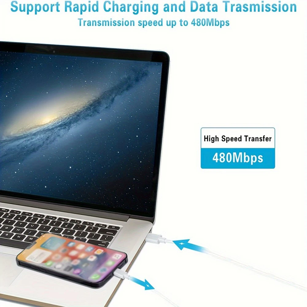 PD 20W Fast 2M Charger Foldable Phone Adapter For iPhone 14 13 12 11 Pro Max 8 7 6 6s Plus Quick Charging Data Cable Accessories