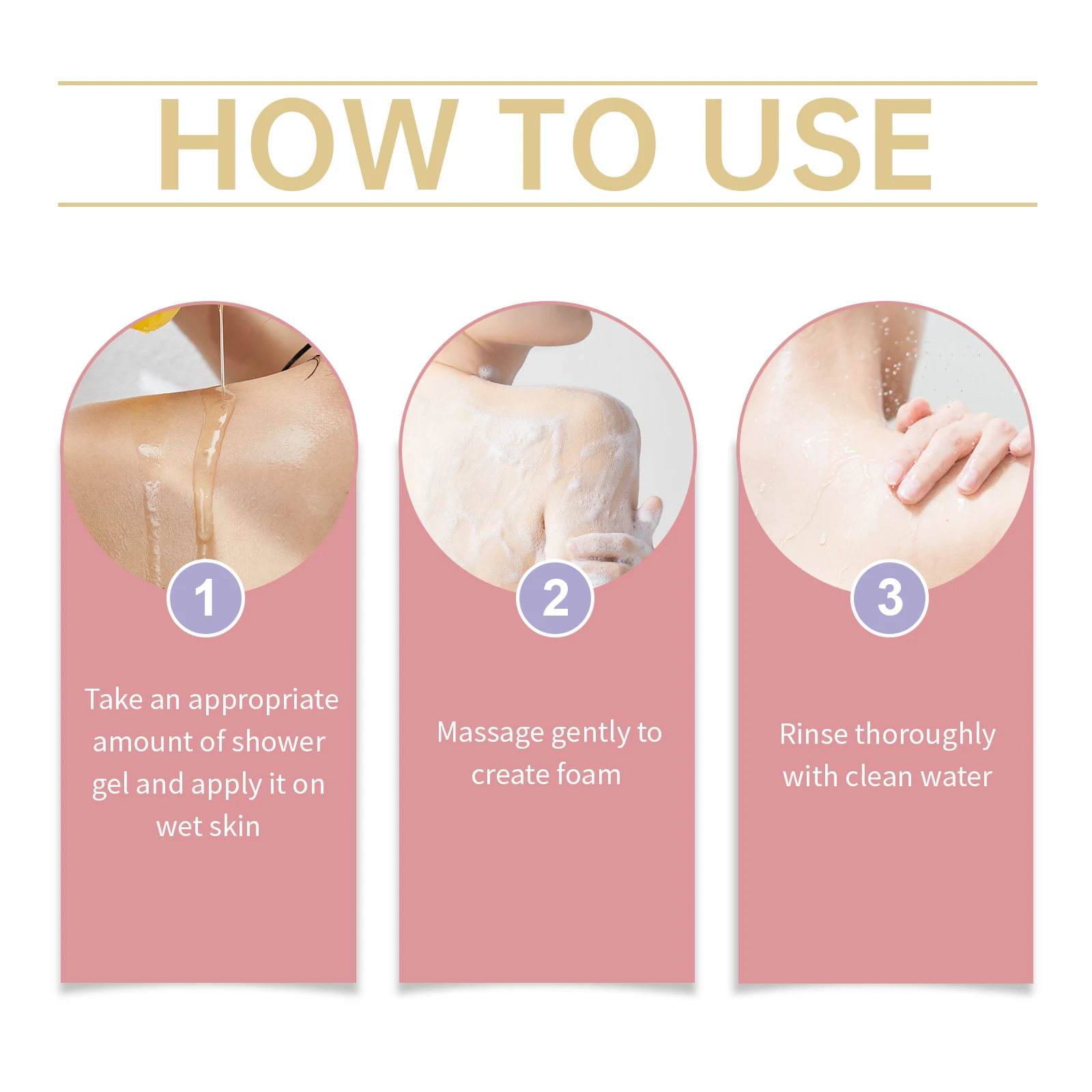 Fragrance shower gel for moisturizing care
