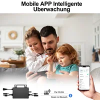 Micro-onduleur SUKFLOW 1000W, micro-onduleur solaire avec WLAN et Bluetooth, étanche IP67, avec câble CA de 5m pour l'alimentation de balcon 6