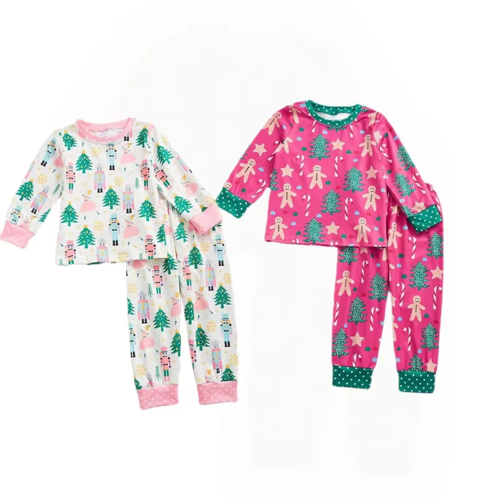 Kleding Unisex kinderkleding Pyjamas & Badjassen Pyjama Kerst outfit voor kinderen gemonogrammeerd in maten 0-3 maanden tot volwassen Buffalo Plaid Kerst jammies 