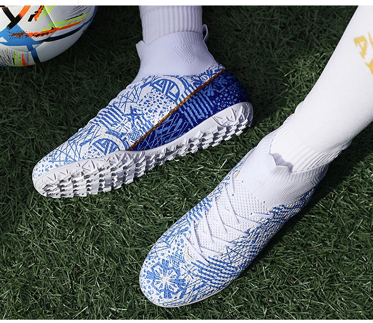 Men FG/TF Football Boots Futsal Professional Unisex Soccer Shoes High Quality Grass Training Sport Non Slip Outdoor Male_voghion.com