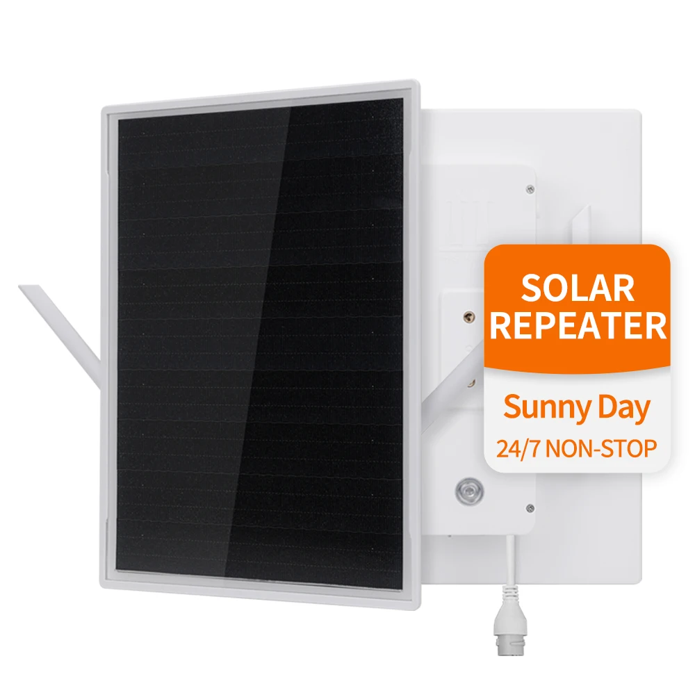 E3 Wireless Outdoor Solar Wifi Repeater Built in 18650 Batteries 150M Range Solar WiFi Signal Extender 300 Mbps IP67 Waterproof