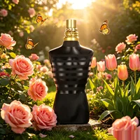 JPG Eau de Parfum 4.2 FL OZ 125ML, Flacon Torse Masculin avec Rayures Militaires Noires et Dorées, Notes de Fond Épicées à la Cardamome, Cadeau de Fêtes Recommandé 1