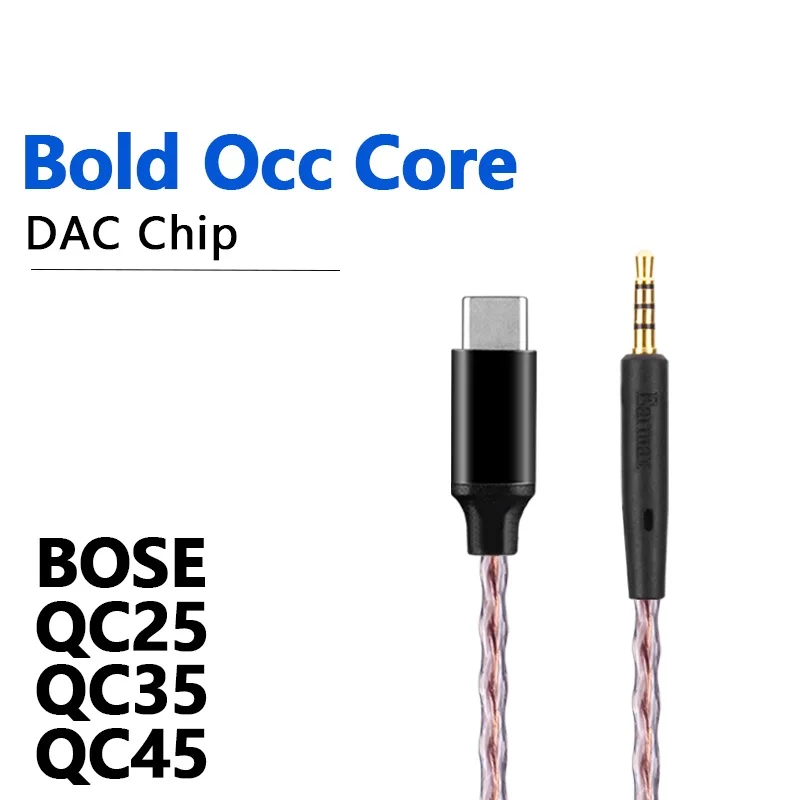Cabo de Áudio 6n Usbc Tipoc para Bose Qc25 Qc35 Qc35 ii 700 Qc45 Oe2 Ae2 Aeii Auscultadores - Image 6