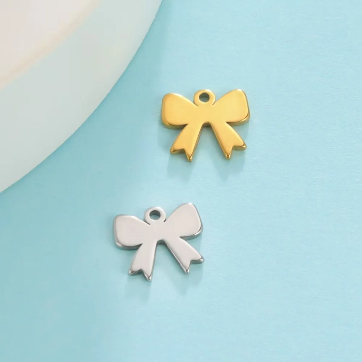 Stainless Steel Charms for Jewelry Making 5PCs