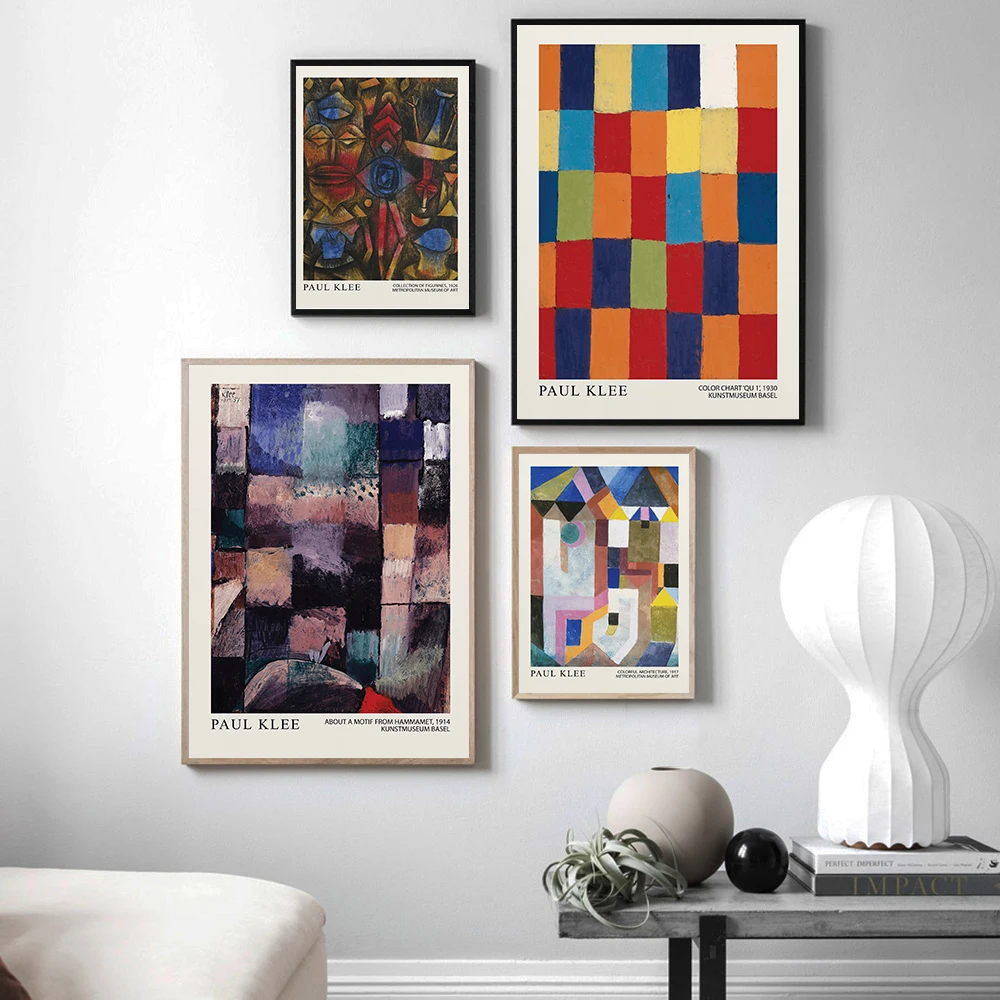 Modern Abstract Poster Fashion Canvas Painting Pittura A Olio Art Print Paul Klee Nordic Wall Picture For Living Room Home Decor