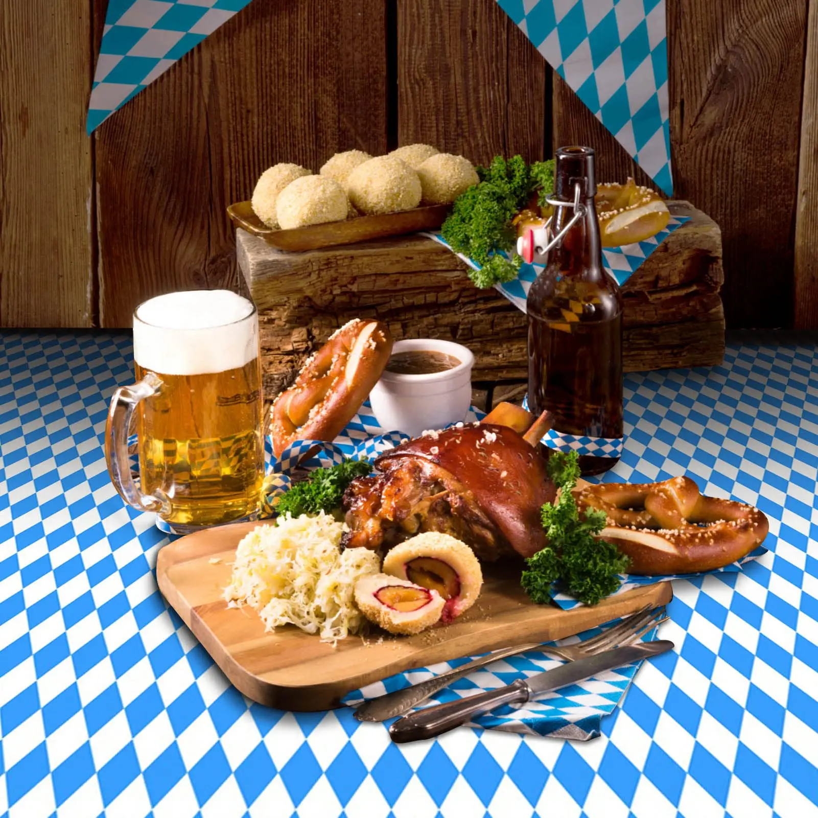 Oktoberfest-Tablecloth-and-paper-cups-Decorations-Party-Table-Cloth ...