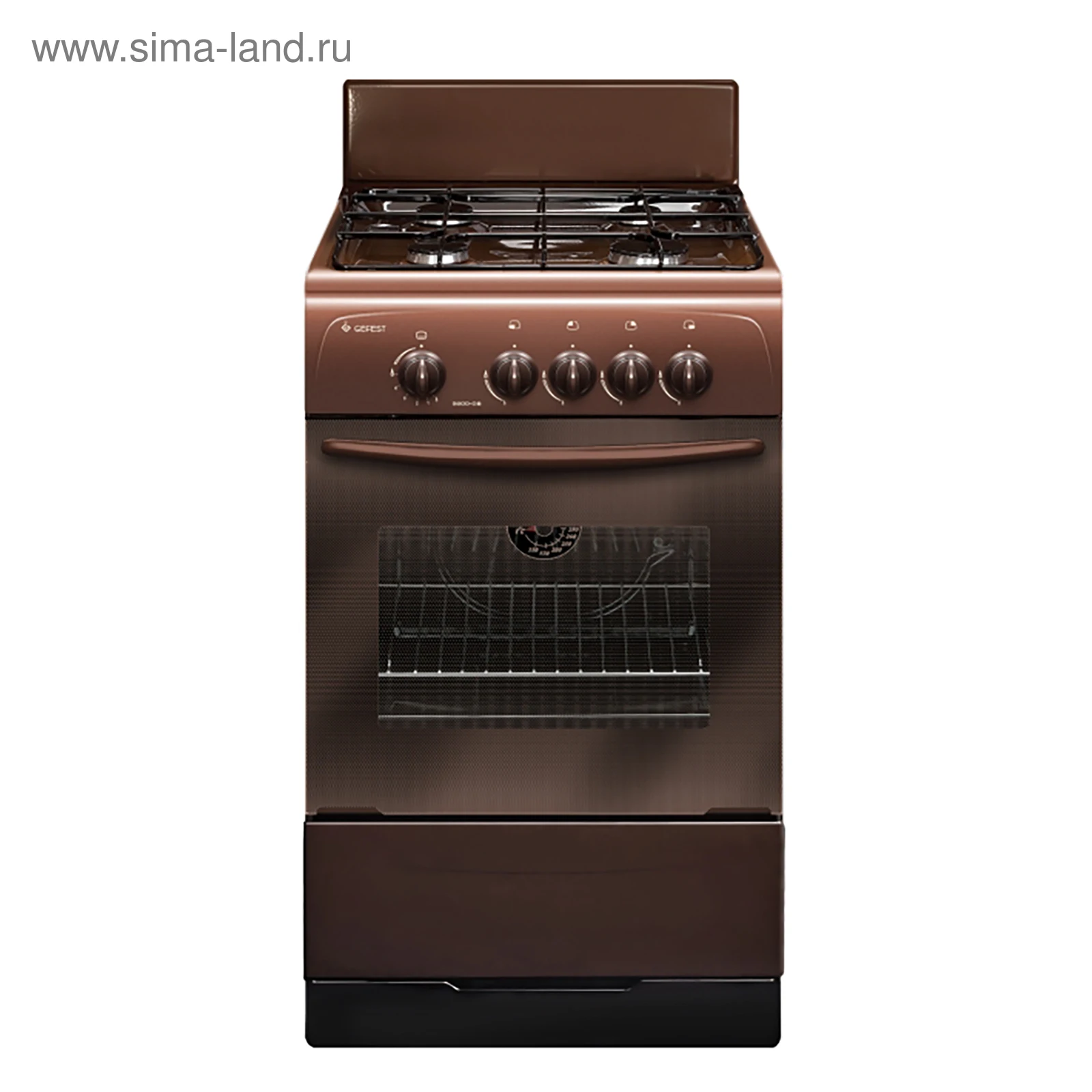 Плита Gefest 3200-08 K19, газовая, 4 конфорки, 42 л, газовая духовка, коричневая (art.: 3920c4ea65bc8) - 3920c4ea65bc8