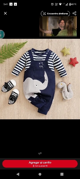 Striped Elephant Romper photo review