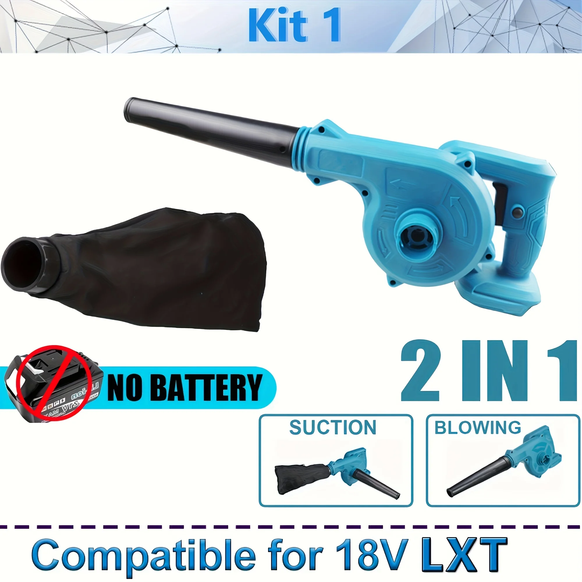 Cordless Leaf Blower Electric Air Blower Cordless Garden Tools For 18V Makita Lithium Battery 3