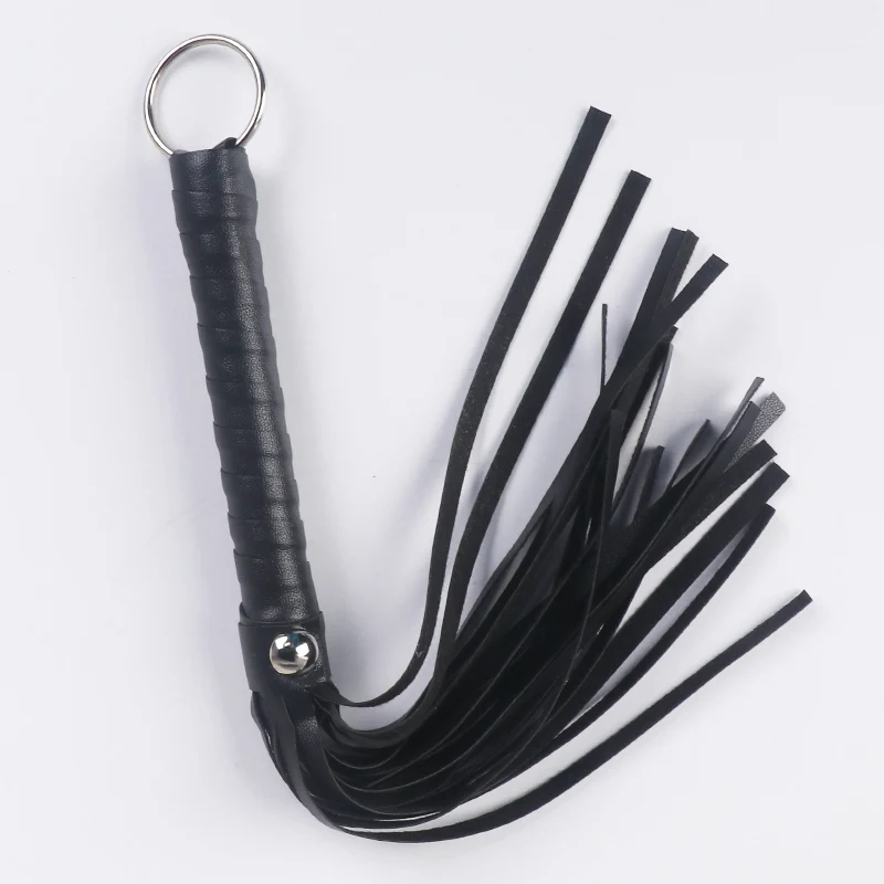 1pc Adult Sex Toys, Sm Training, Punishment Tools, Black Small Leather Whips  couples adult sex card game