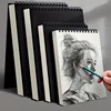 4 Pieces Sketchbook, Top Spiral Binding Sketch Board, 1 Pack of 30 Sheets, Acid-Free Art Sketchbook Art Sketch Painting Writing 1