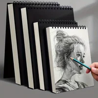 4 Pieces Sketchbook, Top Spiral Binding Sketch Board, 1 Pack of 30 Sheets, Acid-Free Art Sketchbook Art Sketch Painting Writing 1