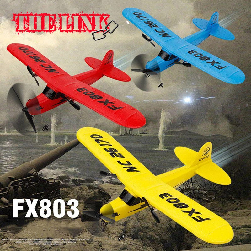 

RC Plane Piper Cub J-3 Model 2.4Ghz High-tech Remote Control Outdoor Kids Toys Airplane Glider Aircraft Boys Gifts FX803 THELINK