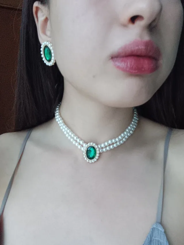 Vintage Double Layer Pearl Necklace photo review