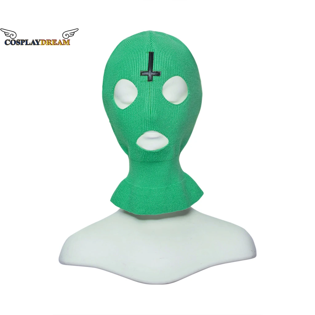 

Вязаная шапка Тайлера, аксессуар для косплея рэпера знаменитости, зеленая Кепка с углублением, зимняя Лыжная шапка для мужчин и женщин