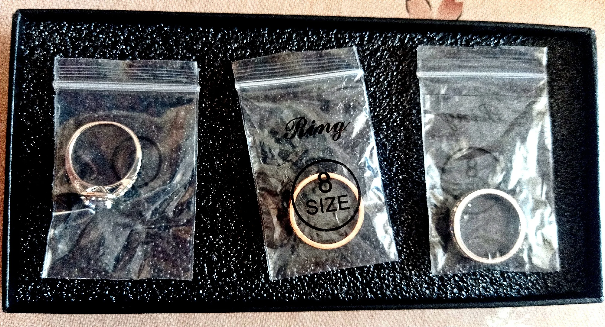 Classic Silver Color Wedding Rings photo review