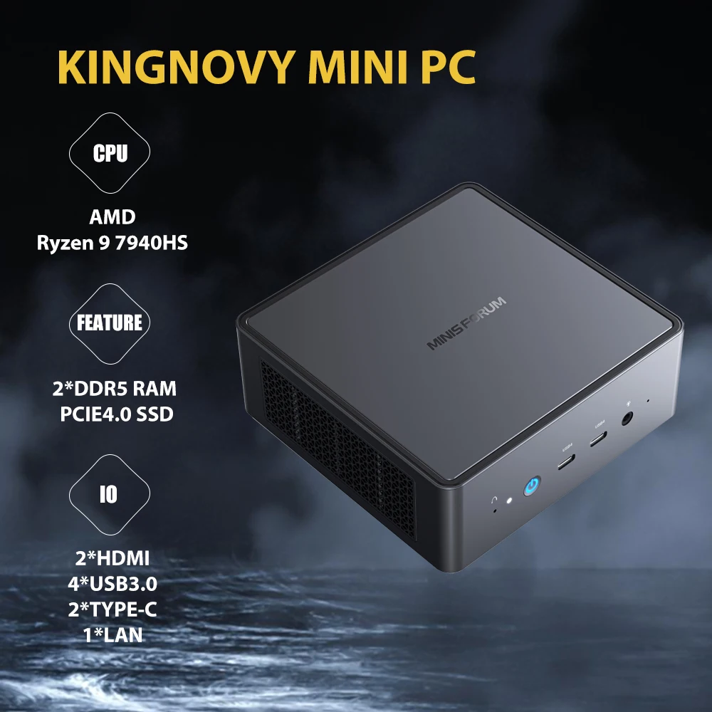 MINISFORUM UM790 Pro Ryzen 9 7940HS Mini PC Windows 11 Pro DDR5 16GB 1TB  PCle 4.0 NVMe SSD WiFi 6E Gamer Computer - AliExpress