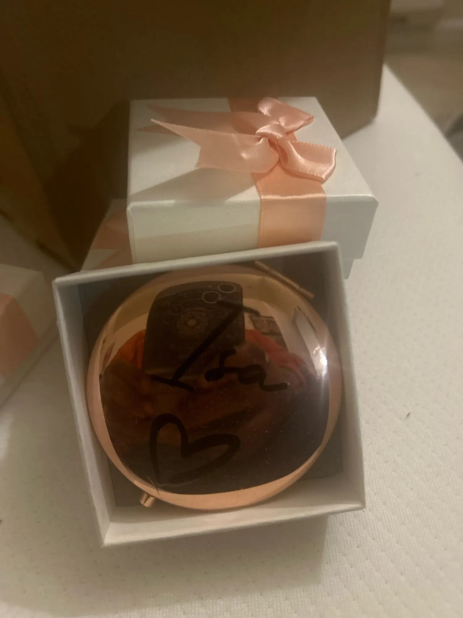 Personalized Compact Mirror, customer photo