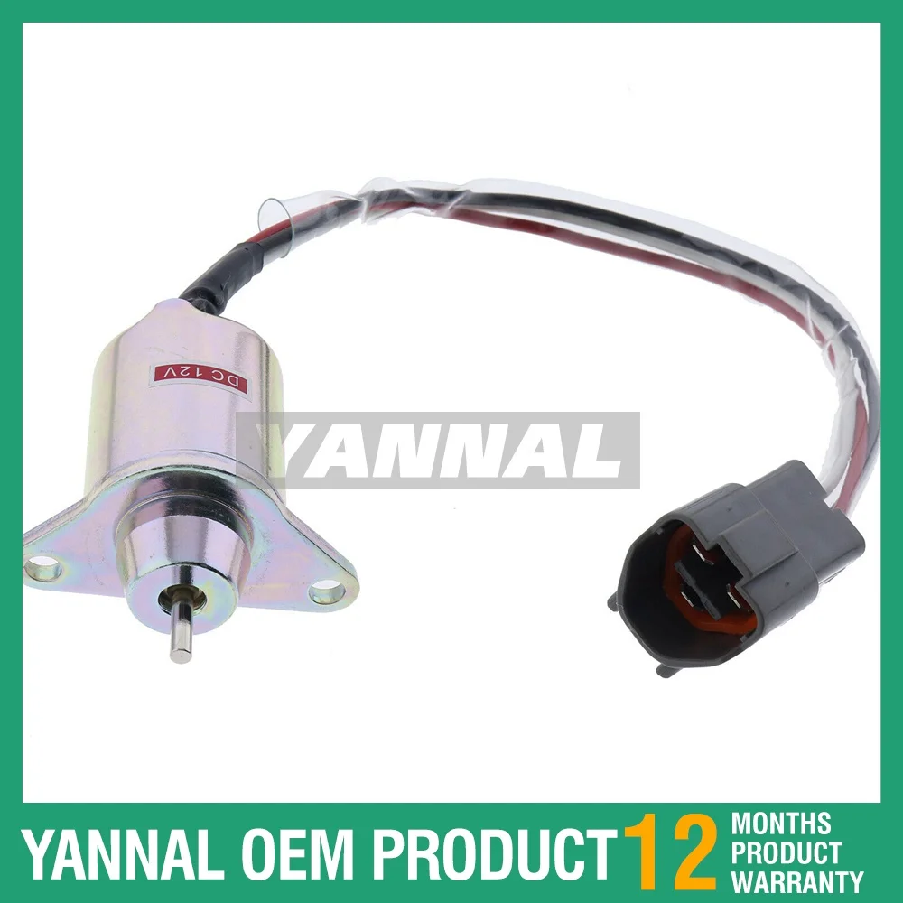 

High Quality After Market Part 12V YM119233-77932 1503ES-12S5SUC12S Fuel Solenoid For Yanmar Engine, M810324