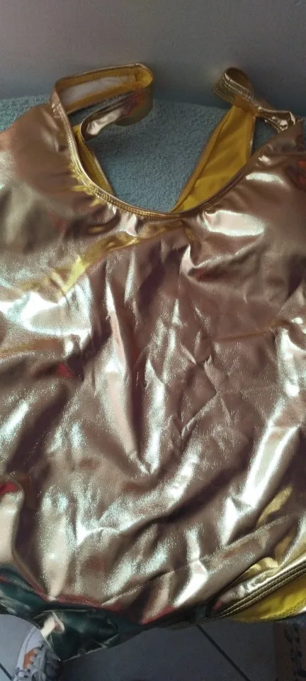 Gold Latex Bodysuit photo review