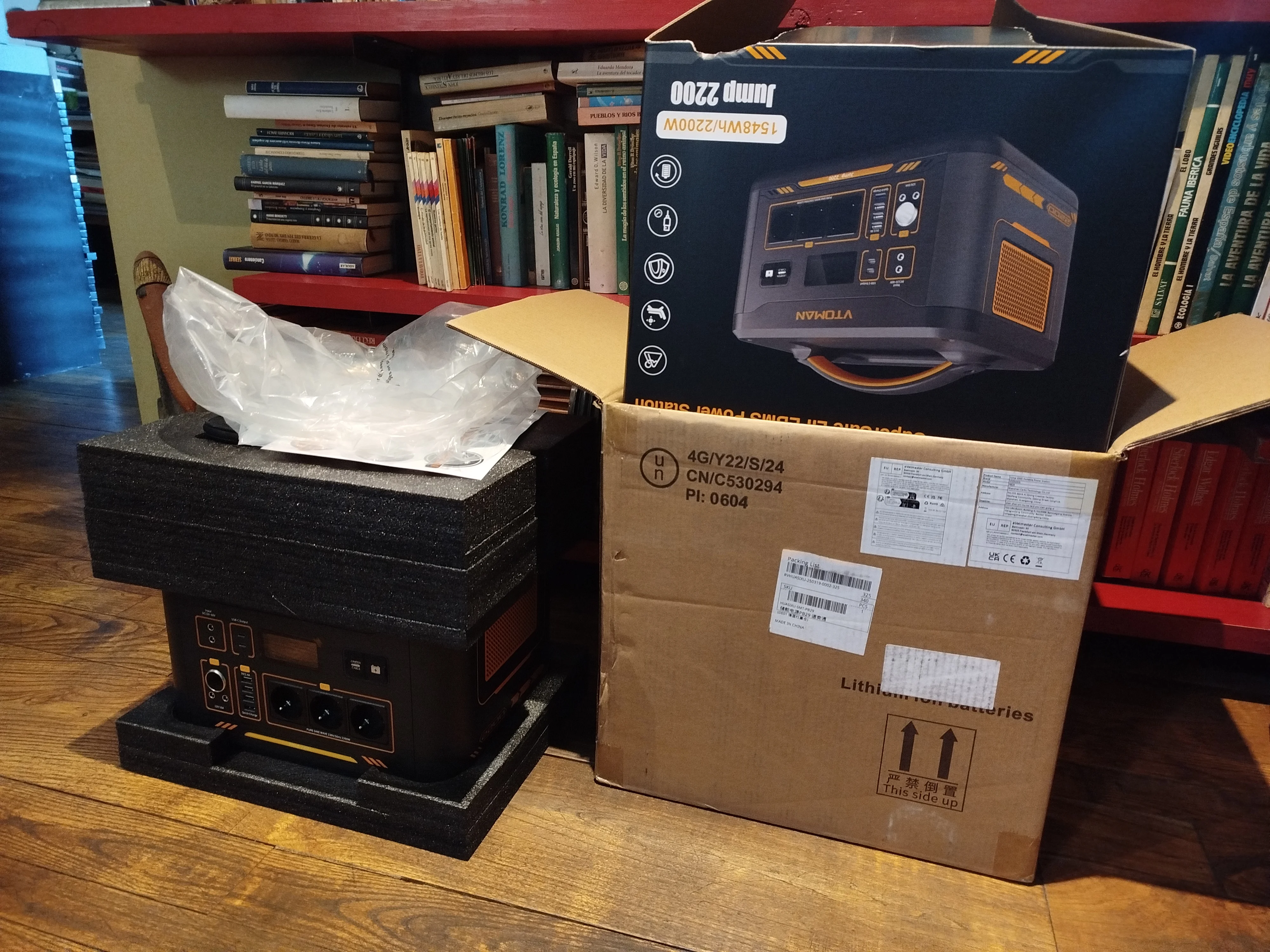 VTOMAN JUMP 2200 / JUMP 1800 Portable Power Station 828/1548Wh LiFeP04 Battery Solar Generator Solar for Home Outdoor Camping photo review