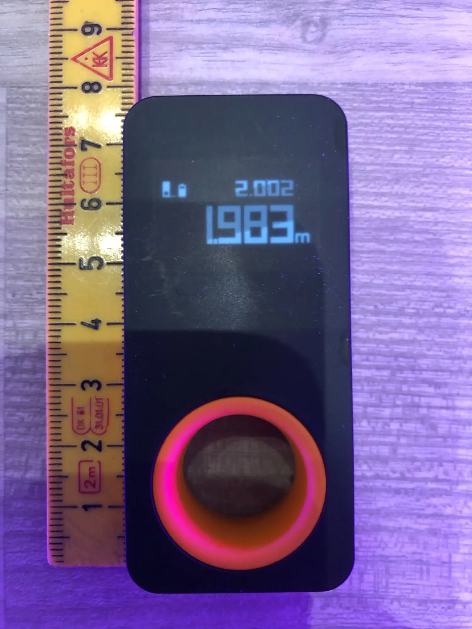 Measure Smarter, Not Harder with HOTO Laser Tape Measure - 30M Smart Laser Rangefinder with OLED Display and APP Connectivity photo review