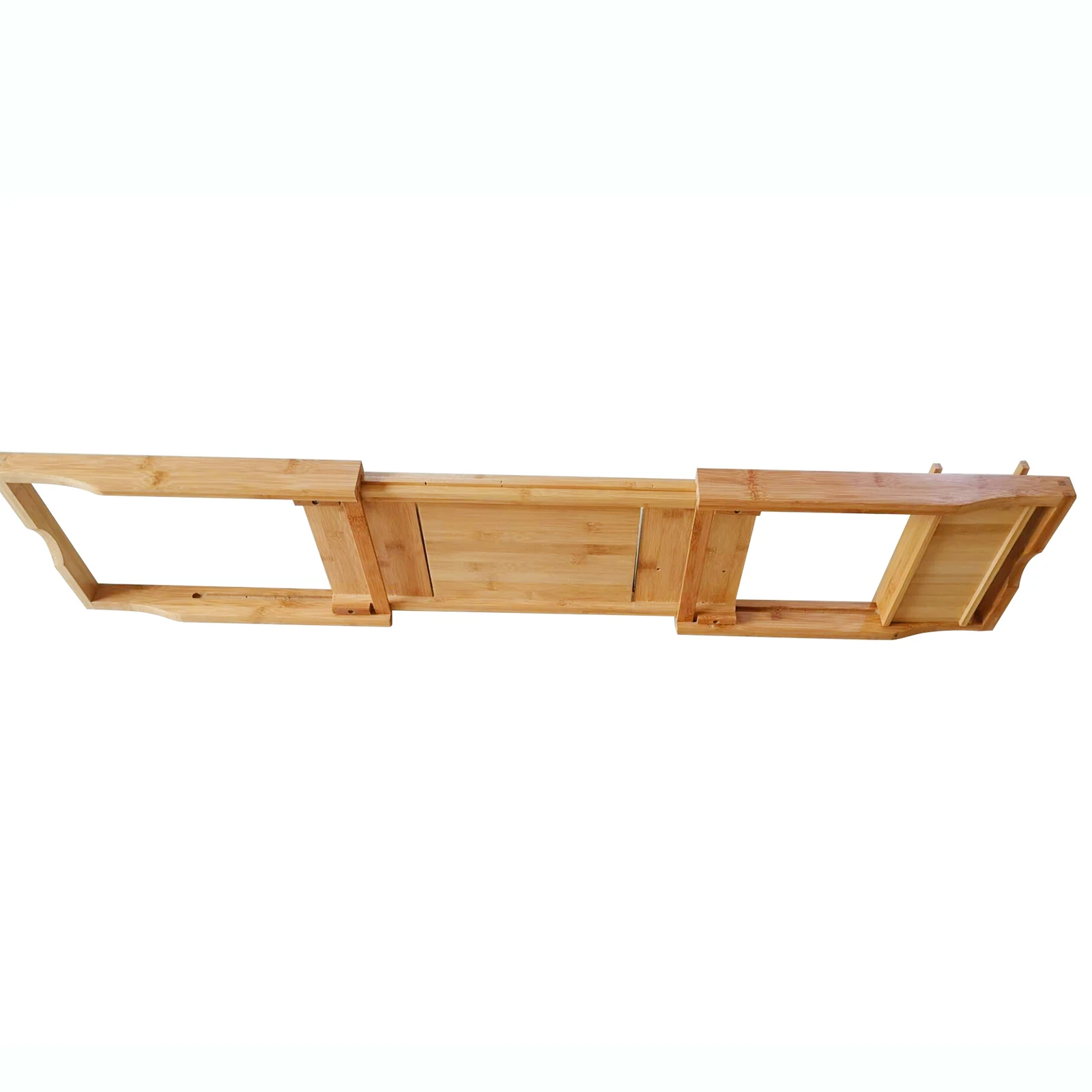 Bamboo Bath Tray Table – Over-the-Tub Caddy Shelf with Detachable Holder for Towels & Bath Accessories 3