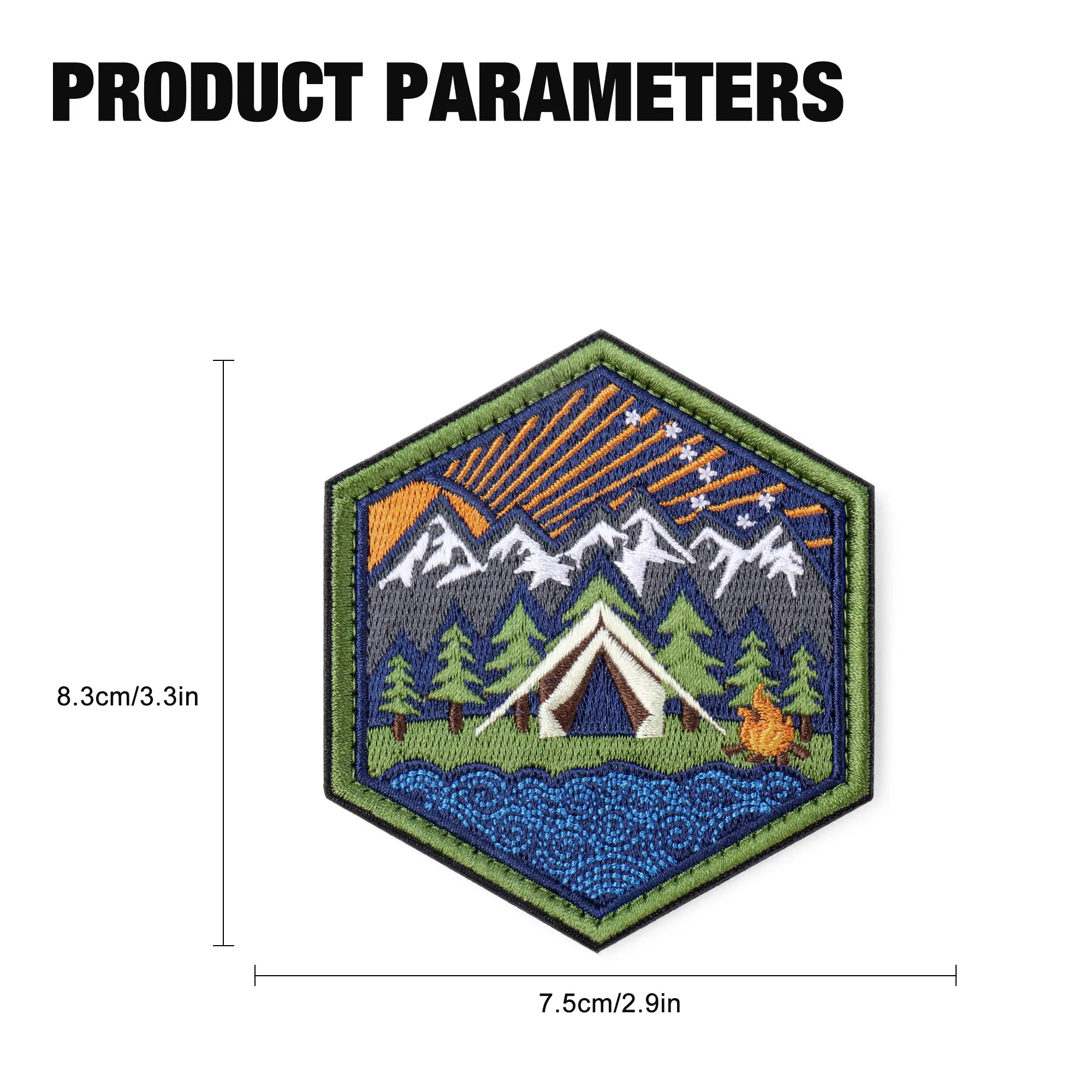 MARDINGTOP 12-Pcs Set, Patches + Molle Patch Panels