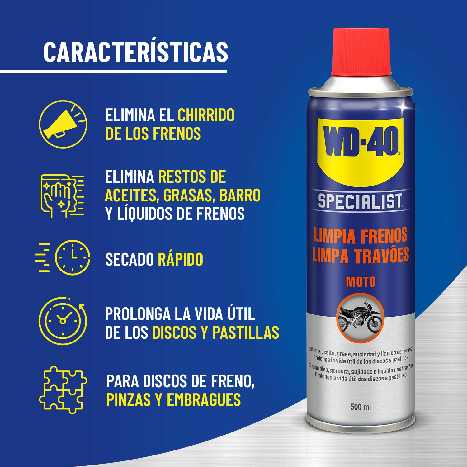 WD-40 Specialist Moto Limpia Frenos - WD-40