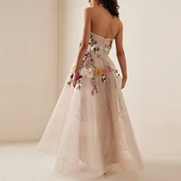 قال شارون-فساتين سهرة نسائية ، على شكل خط ، أنيقة ، زهور ثلاثية الأبعاد ، عربية ، فساتين رسمية ، حفل زفاف ، حبيبته ميدي ، SS334 1