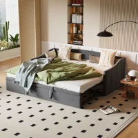 Диван-кровать 2-в-1, кровати DAY, 90/180x200 см, складной диван-кровать, выдвижная кровать, бархат, без матраса