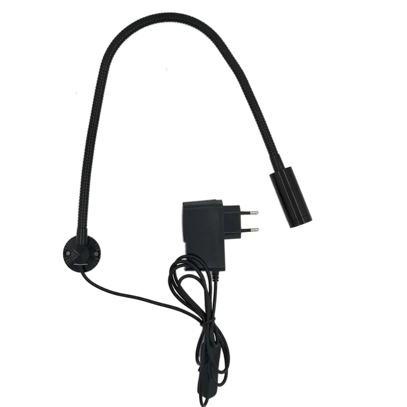 110V/220V/12V/24V 1W Led Bedside Reading Light With Flexible Pipe
