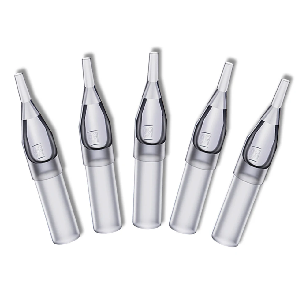 Disposable Tattoo Tips 25Pcs Tattoo Tips Sterilized Disposable Tattoo Machine Gun Nozzle Tip Plastics Needle Tube For Needle Ink Cup Kits