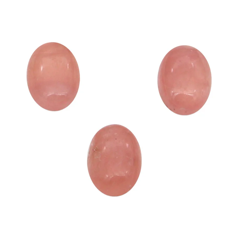 

5pcs Rhodochrosite Cabochon Cab Oval Shape Natural Stone AAA Quality Size 4x6 5x7mm For DIY Making Jewelry Ring Pendant