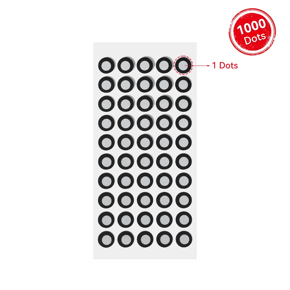 3D Scanner 1000 Dots Revopoint 6.0 mm Reference Point for 3D Scanning Highiy Reflective Markers for MIRACO/MetroX/MINI 2/POP 3 Plus Scanner