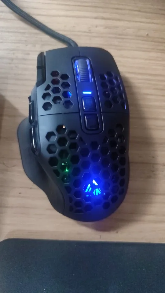 SOLAKAKA SM809 Wired RGB Gaming Mouse 22800 DPI MMO photo review