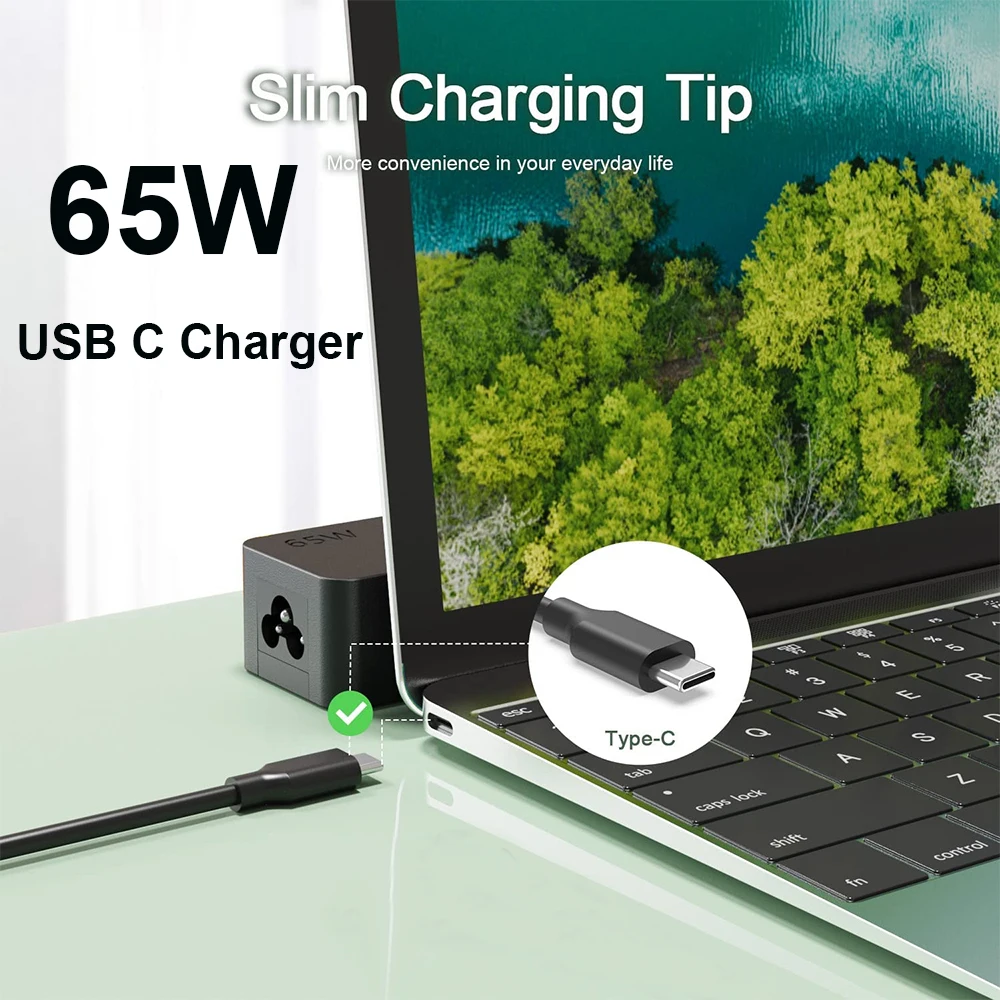 20V 65W Usb Type C Charger For Hp Elitebook Spectre