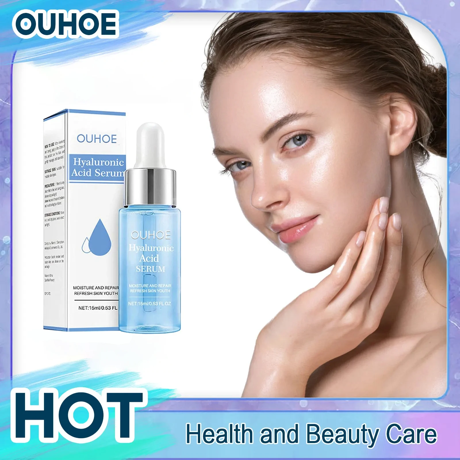 Suero de ácido hialurónico, hidratante profundo, antiarrugas, reduce los poros, líneas finas, blanquea, nutre y reafirma, esencia facial de 15 ml_voghion.com
